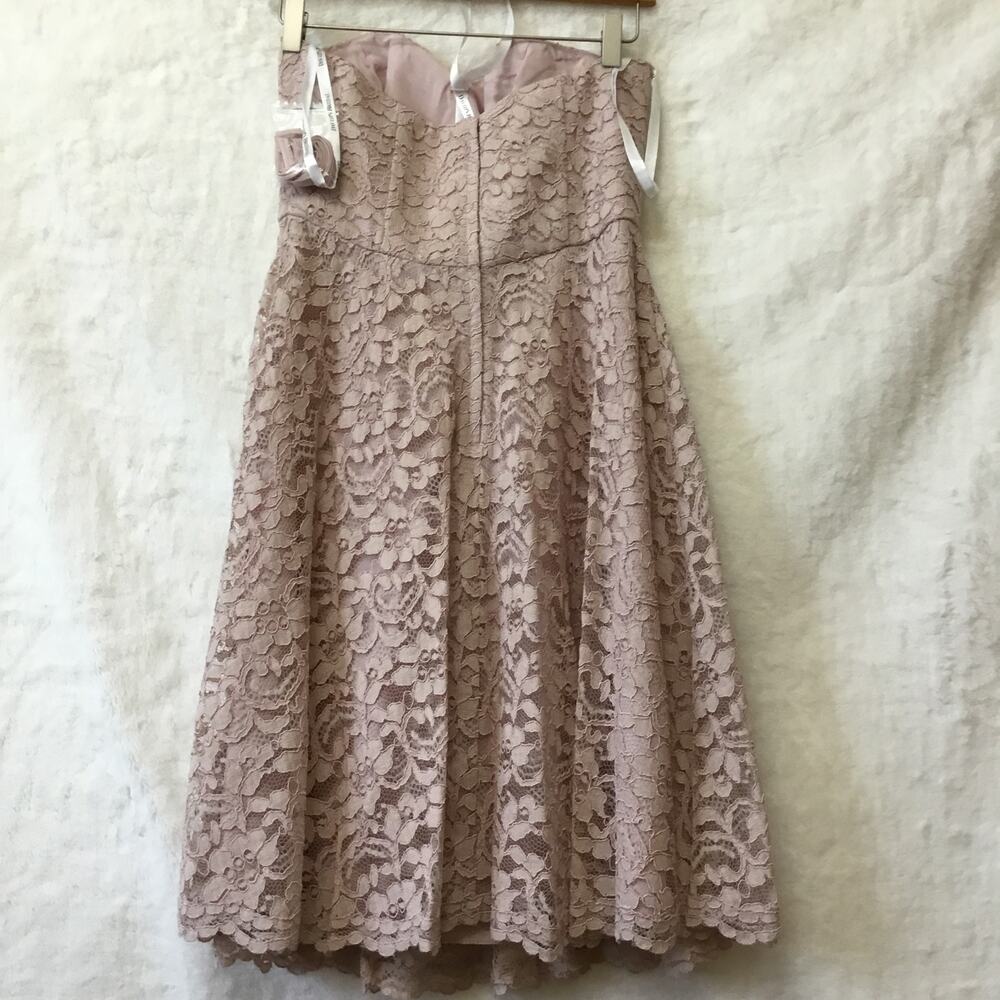 David's Bridal Strapless Lace Dress - Picture 10 of 15